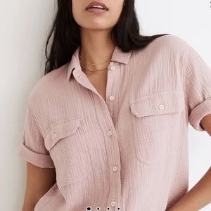 Madewell lightspun flap pocket shirt